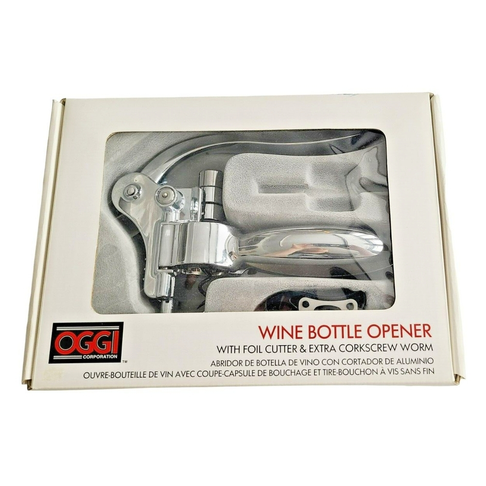 OGGI Corporation Wine Bottle Opener / Foil Cutter / Corkscrew Worm